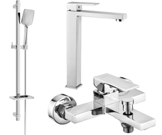 Mexen Uno DQ62 Badezimmerset, Chrom - 71413DQ62-00