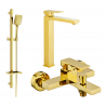Mexen Uno DQ62 Badewannen-Set, gold - 71413DQ62-50