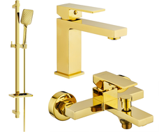 Mexen Uno DQ62 Wannenset, gold - 71403DQ62-50