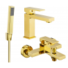 Mexen Uno R77 Badewannen-Set, gold - 71403R77-50