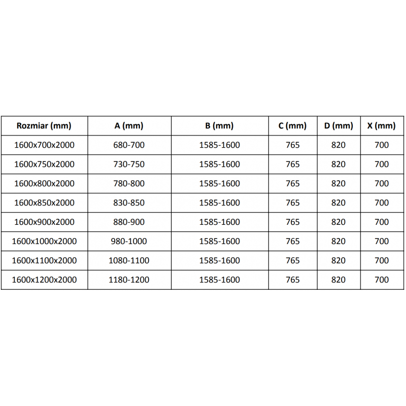 Mexen Velar Duschkabine Schiebetür 160 x 100 cm, matt, Gold gebürstet - 871-160-100-31-55