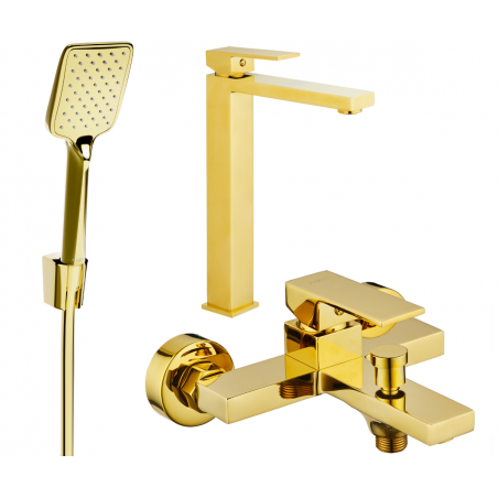 Mexen Uno R62 Wannenset, gold - 71413R62-50