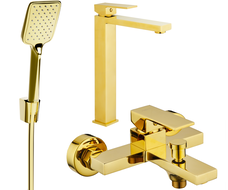 Mexen Uno R62 Wannenset, gold - 71413R62-50