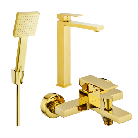 Mexen Uno R45 Wannenset, golden - 71413R45-50