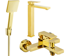 Mexen Uno R45 Wannenset, golden - 71413R45-50