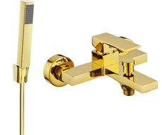 Mexen Uno R77 Badewannenbatterie mit Duschset, gold - 7143R77-50