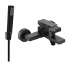 Mexen Uno R77 Badewannenarmatur mit Duschset, schwarz - 7143R77-70