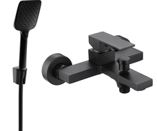 Mexen Uno R62 Badewannenarmatur mit Duschset, schwarz - 7143R62-70
