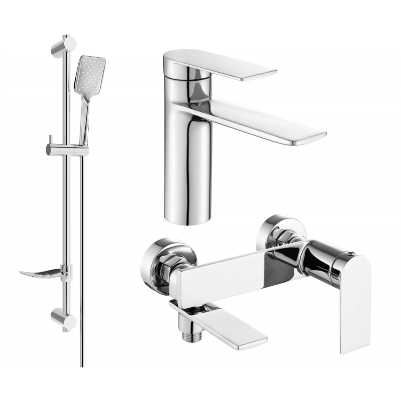 Mexen Zero DF62 Badeset, Chrom - 71103DF62-00