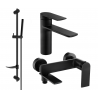 Mexen Zero DF70 Badewannen-Set, schwarz - 71103DF70-70