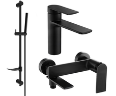 Mexen Zero DF70 Badewannen-Set, schwarz - 71103DF70-70