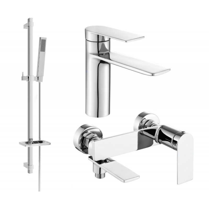 Mexen Zero DQ02 Badewannen-Set, Chrom - 71103DQ02-00