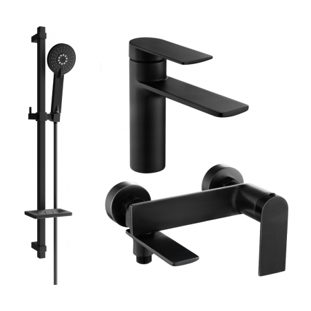 Mexen Zero DQ40 Wannenset, schwarz - 71103DQ40-70
