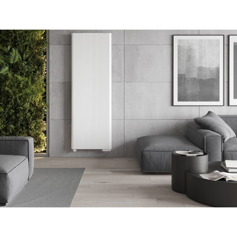Mexen Line VR20SL Plattenheizkörper 1400 x 400 mm, mittlerer unterer Anschluss, 712 W, weiß - W6VR20SL-140-040-00