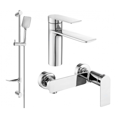 Mexen Zero DF62 Duschset, Chrom - 71104DF62-00