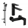 Mexen Zero DF62 Duschset, schwarz - 71104DF62-70