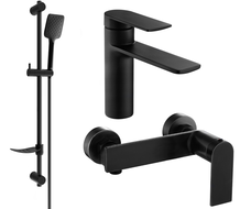 Mexen Zero DF62 Duschset, schwarz - 71104DF62-70
