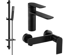 Mexen Zero DQ02 Duschset, schwarz - 71104DQ02-70