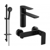 Mexen Zero DQ40 Duschset, schwarz - 71104DQ40-70