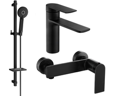 Mexen Zero DQ40 Duschset, schwarz - 71104DQ40-70