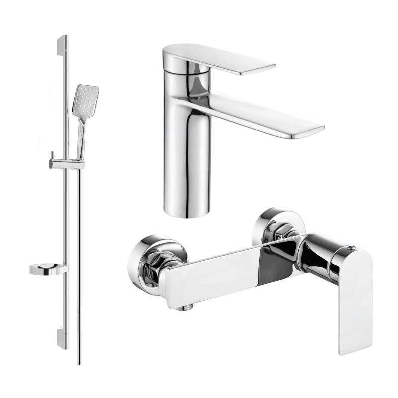 Mexen Zero DS62 Duschset, Chrom - 71104DS62-00