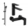 Mexen Zero DS62 Duschset, schwarz - 71104DS62-70