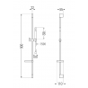 Mexen Zero DS70 Duschset, Chrom - 71104DS70-00