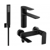 Mexen Zero R02 Badewannenset, schwarz - 71103R02-70