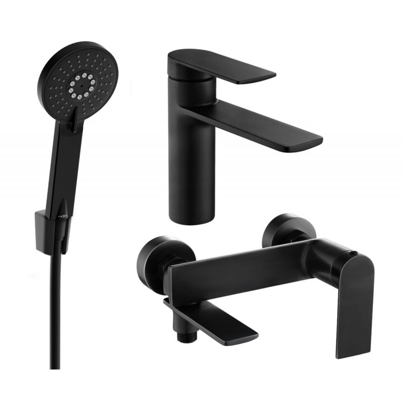 Mexen Zero R40 Wannen-Set, schwarz - 71103R40-70