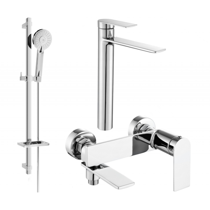 Mexen Zero DQ40 Badewannen-Set, Chrom - 7113DQ40-00
