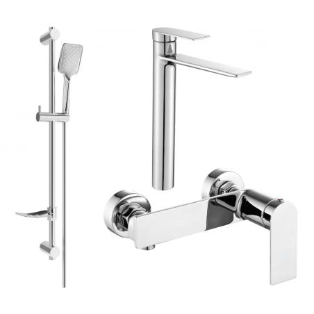 Mexen Zero DF62 Duschset, Chrom - 71114DF62-00