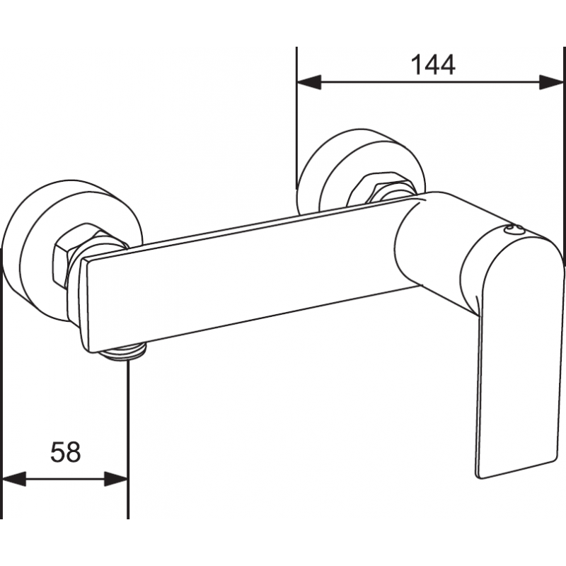 Mexen Zero DQ40 Duschset, Chrom - 71114DQ40-00