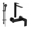 Mexen Zero DQ40 Duschset, schwarz - 71114DQ40-70
