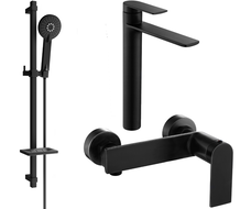 Mexen Zero DQ40 Duschset, schwarz - 71114DQ40-70