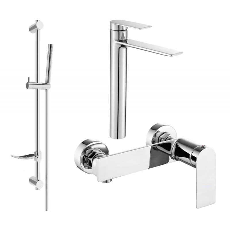 Mexen Zero DF70 Duschset, Chrom - 71114DF70-00