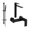 Mexen Zero DQ02 Duschset, schwarz - 71114DQ02-70