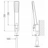Mexen Erica R72 Badewannenarmatur mit Duschset, schwarz - 74643R72-70