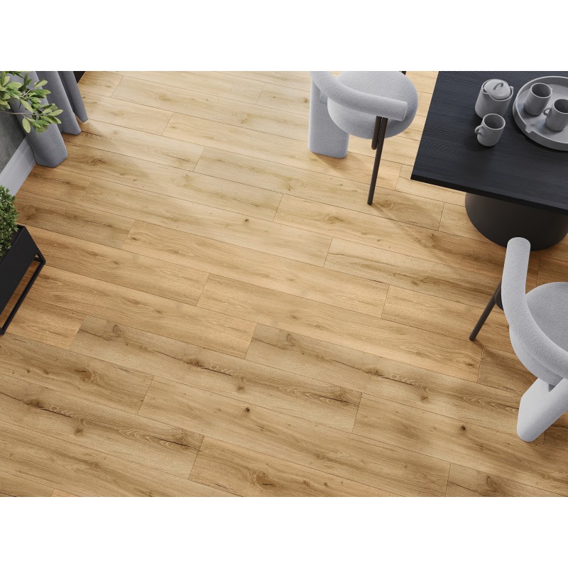 Mexen Beaver Creek Vinylplatten 1240 x 182 mm SPC 6,5 mm, IXPE 1,5 mm Unterlage, 4 V-Fuge, Eiche - F1002-1240-182-505-4V1-01