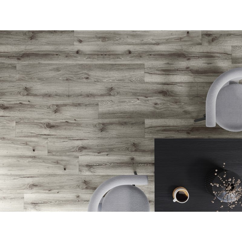 Mexen Ontario Vinylböden 1240 x 182 mm SPC 6,5 mm, IXPE Unterlage 1,5 mm, 4 V-Fuge, Eiche - F1003-1240-182-505-4V1-01