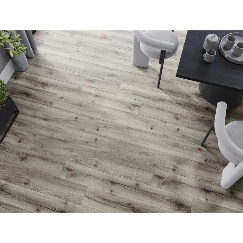 Mexen Ontario Vinylböden 1240 x 182 mm SPC 6,5 mm, IXPE Unterlage 1,5 mm, 4 V-Fuge, Eiche - F1003-1240-182-505-4V1-01