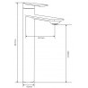 Mexen Zero R62 Badezimmerset, Chrom - 71113R62-00