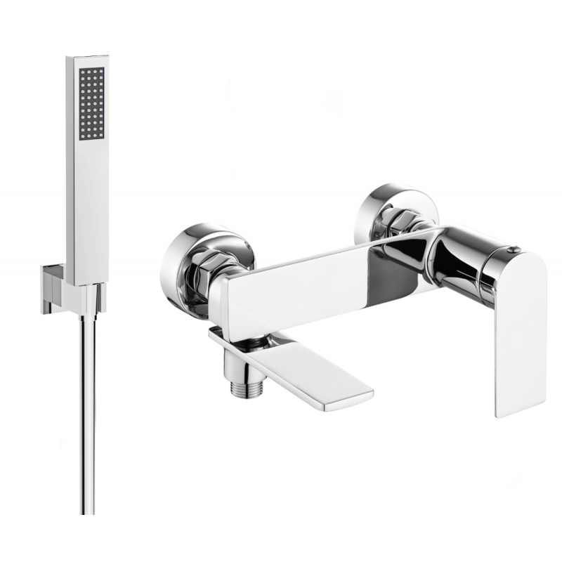 Mexen Zero R02 Badewannenarmatur mit Duschset, Chrom - 7113R02-00