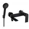 Mexen Zero R40 Wanneneinhebelmischer mit Duschset, schwarz - 7113R40-70