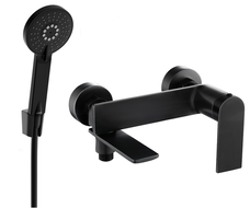 Mexen Zero R40 Wanneneinhebelmischer mit Duschset, schwarz - 7113R40-70