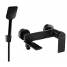 Mexen Zero R62 Badewannenarmatur mit Duschset, schwarz - 7113R62-70