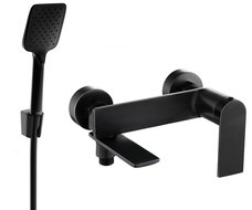 Mexen Zero R62 Badewannenarmatur mit Duschset, schwarz - 7113R62-70