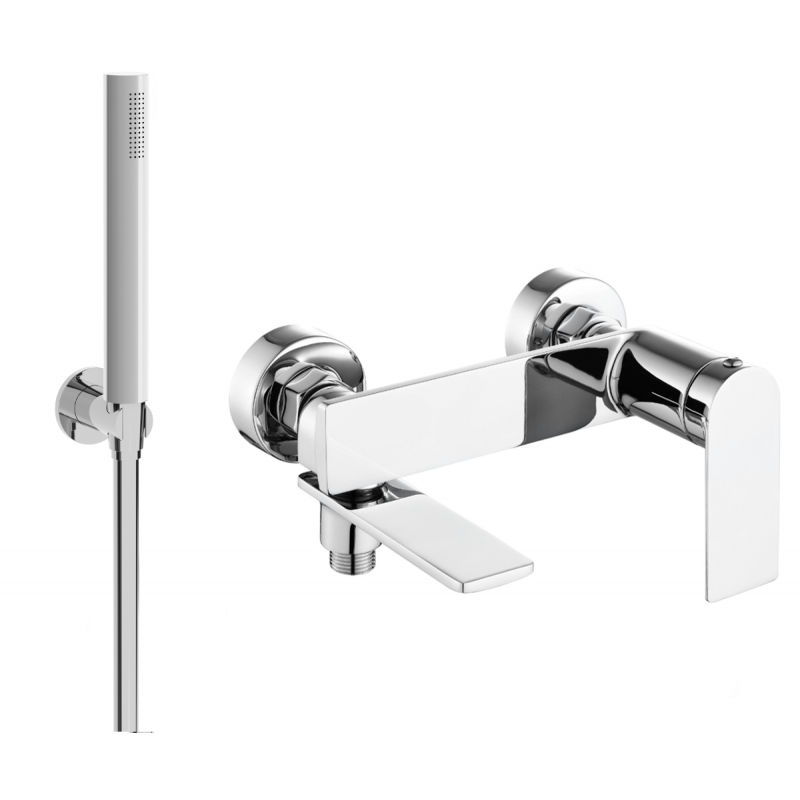 Mexen Zero R70 Badewannenarmatur mit Duschset, Chrom - 7113R70-00