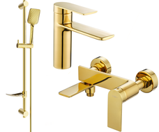 Mexen Zero DF62 Badewannen-Set, gold - 71103DF62-50