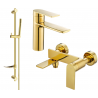 Mexen Zero DF70 Badewannen-Set, Gold - 71103DF70-50