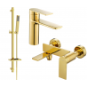Mexen Zero DQ02 Badewannenset, goldfarben - 71103DQ02-50